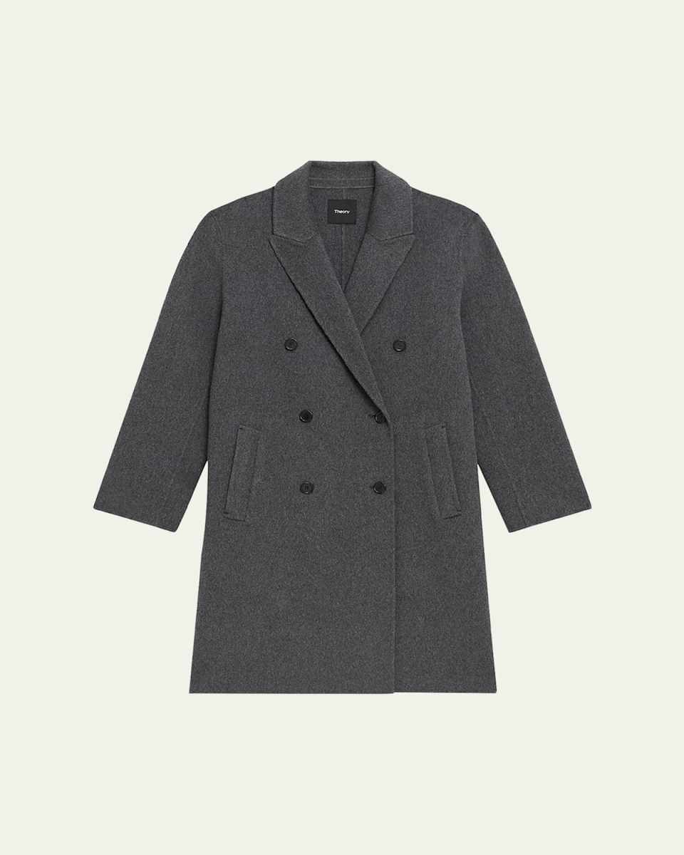 Relaxed Double-Breasted Coat